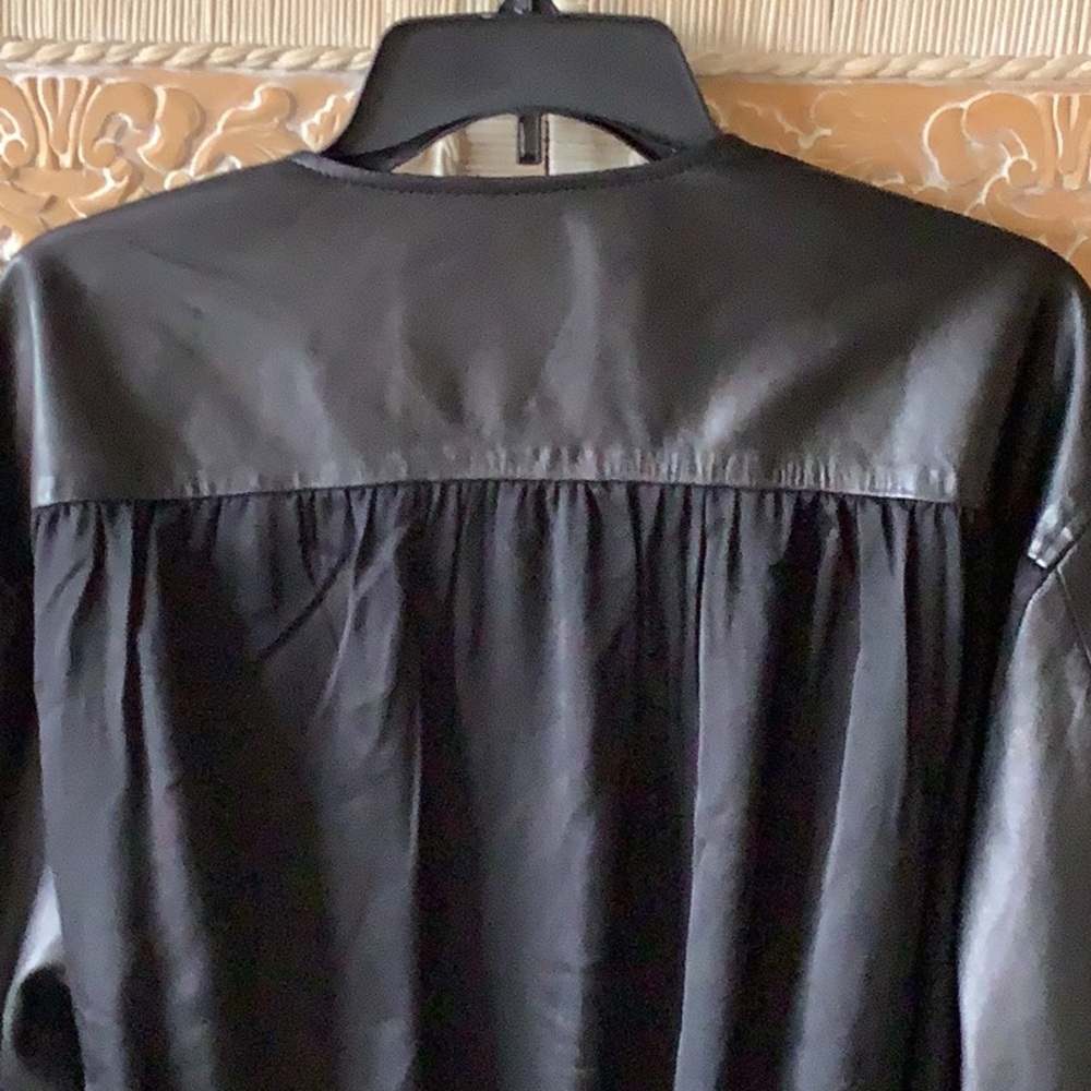 Gorgeous… Gorgeous All Saints Della Leather Bomber Jacket 🖤🖤🖤 - Picture 11 of 13